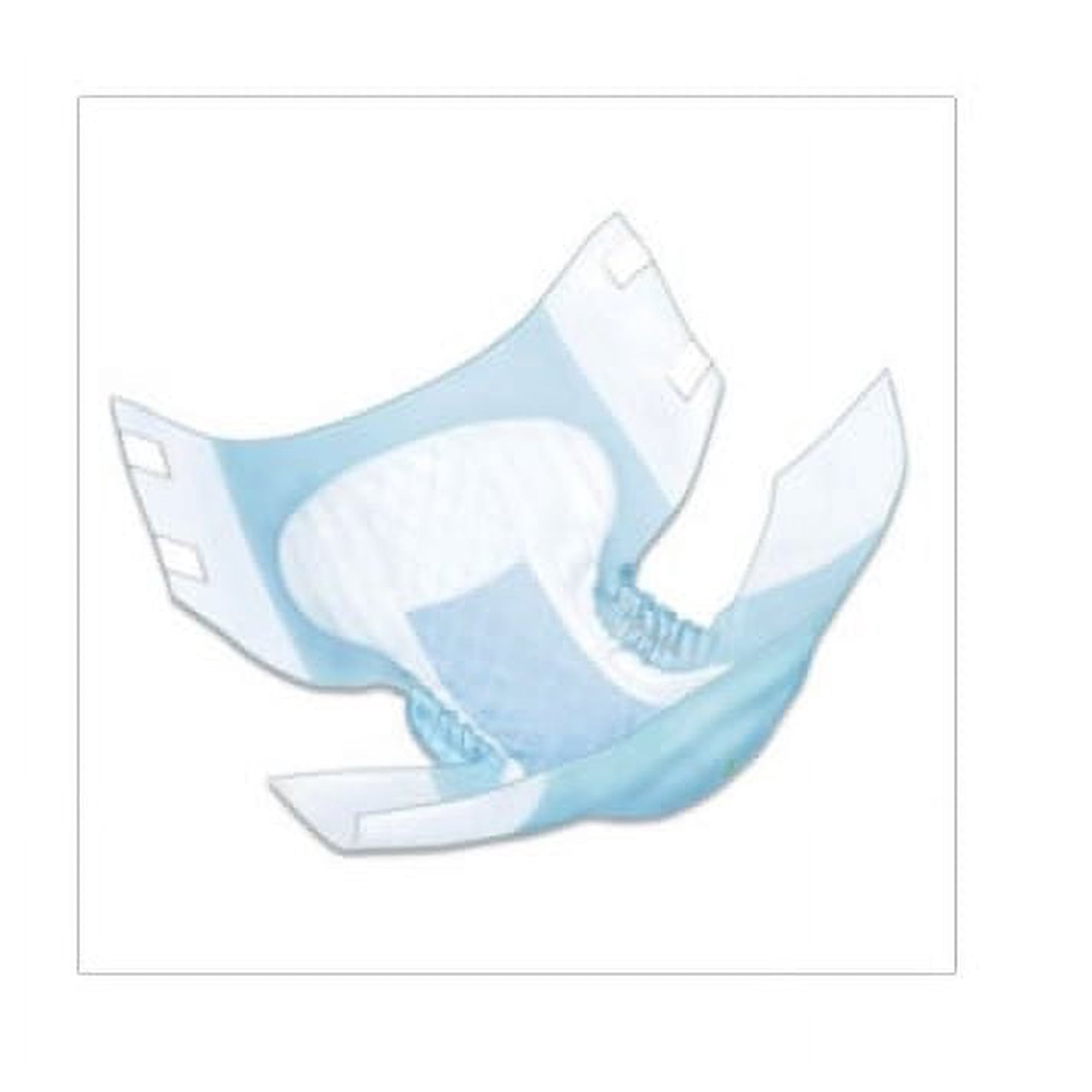 Wings Adult Brief Tab Closure X-Large Disposable Heavy Absorbency, 66035 - Pack of 15