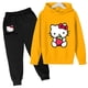 thumbnail image 3 of Conjuntos de sudaderas con capucha de Hello Kitty, conjunto de ropa para niñas de 4 a 14 años, ropa para niñas, camisetas, pantalones, trajes, trajes deportivos, sudaderas con capucha, 3 of 5