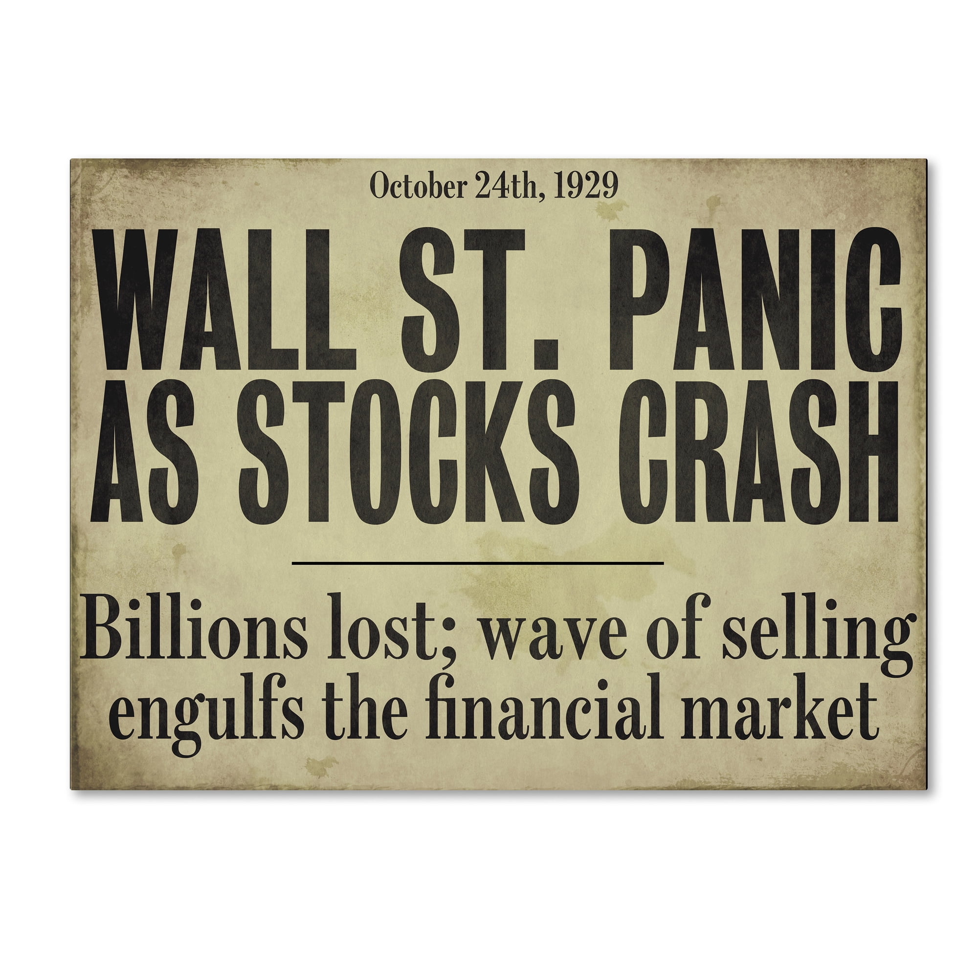 Trademark Fine Art "Wallstreet" Canvas Art by Color Bakery