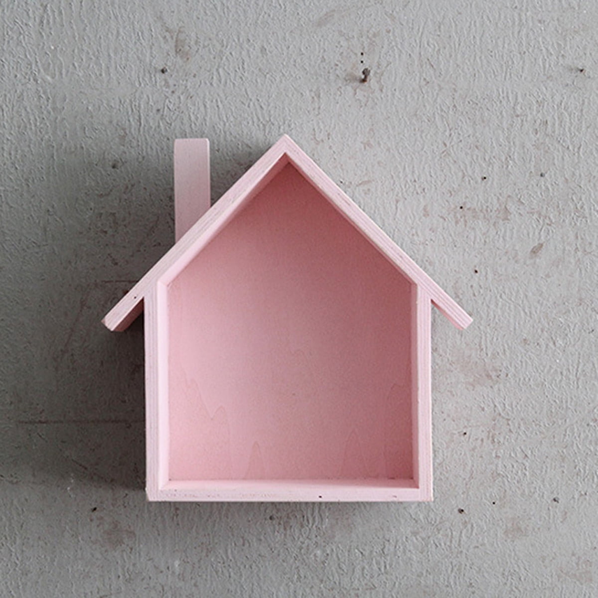 Wooden Wall Shelf House Shape Hanging Storage Rack Room Home Wooden Wall Shelf House Shape Hanging Storage Rack Room Home
