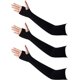 thumbnail image 1 of Brazalete para Dedo (Negro), 3 Pares de Brazalete de Enfriamiento con Protección UV, Brazalete de 3 Colores, Brazalete para el Sol de Verano para Mujer, Brazalete para Tatuaje para Montar en Bicicleta, 1 of 5