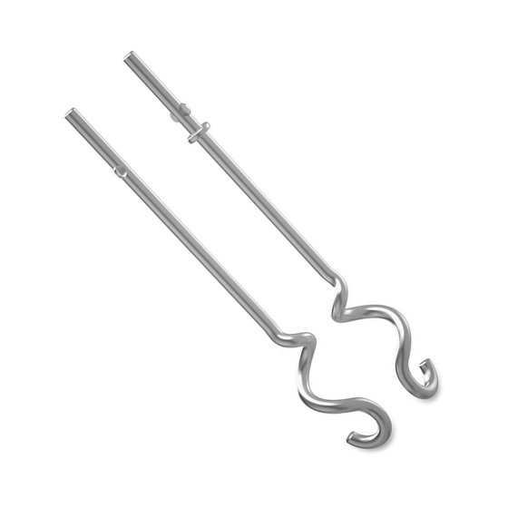 KitchenAid Hand Mixer Stainless Steel Dough Hooks KHM2DH, W10275837