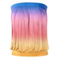thumbnail image 3 of Camiseta sin mangas Bandeau sin tirantes para mujer, camisetas de tubo de verano, blusa informal Sexy con hombros descubiertos para vacaciones Pompotops FGAJ3003, 3 of 3