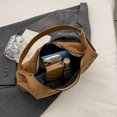 thumbnail image 4 of Moontgen Crescent Bag for Women with Inner Pocket Hobo Bag Zipper Handbag for Work(brown), 4 of 9