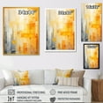 thumbnail image 4 of Designart "Sunlight Collage with Yellow Solar Panels III" Abstract Framed Wall Art - Modern Yellow Abstract Collages Living Room Framed Canvas Art, 4 of 6