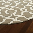 thumbnail image 2 of Kaleen Tara Round - Lt. Brown 5'9" x 5'9" 100% Wool Rug, 2 of 2