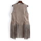 thumbnail image 3 of 1920s Womens Cowboy Cowgirl Tassel Waistcoat Sleeveless Vest Hippie Jacket Retro Motorcycle Coat-yujia-YuJia, 3 of 5