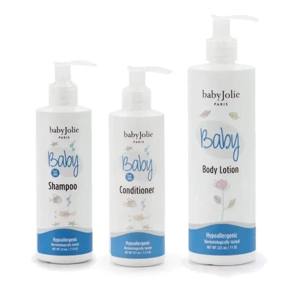 Baby Jolie Baby Bath Shampoo, Conditioner & Lotion Bundle