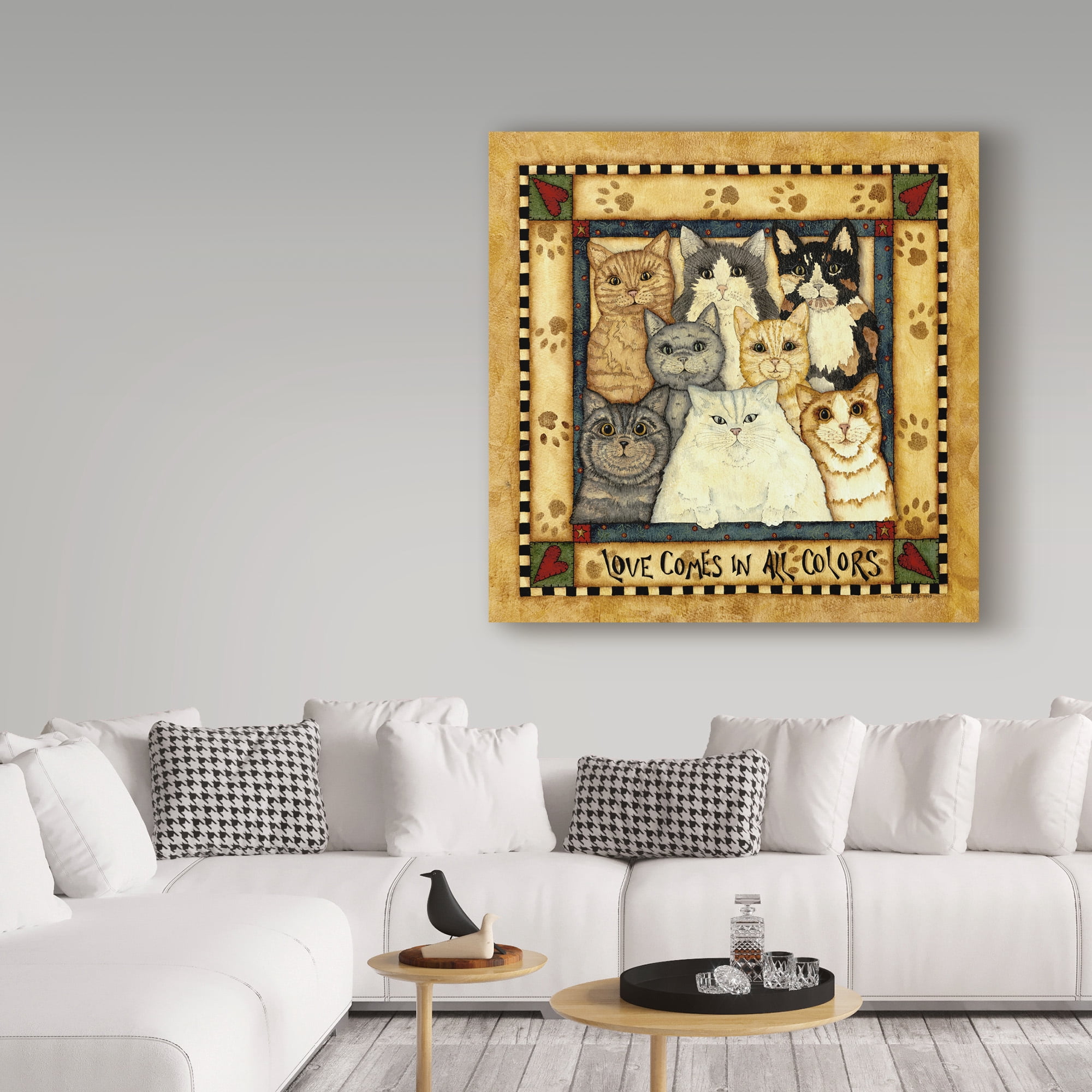 Trademark Fine Art 'Love Comes In All Colors' Canvas Art by Robin Betterley