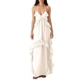 thumbnail image 2 of Taylonsss Womens Summer Dress Strappy Halter Tie Backless Solid Color Beach Casual Outfit, 2 of 9