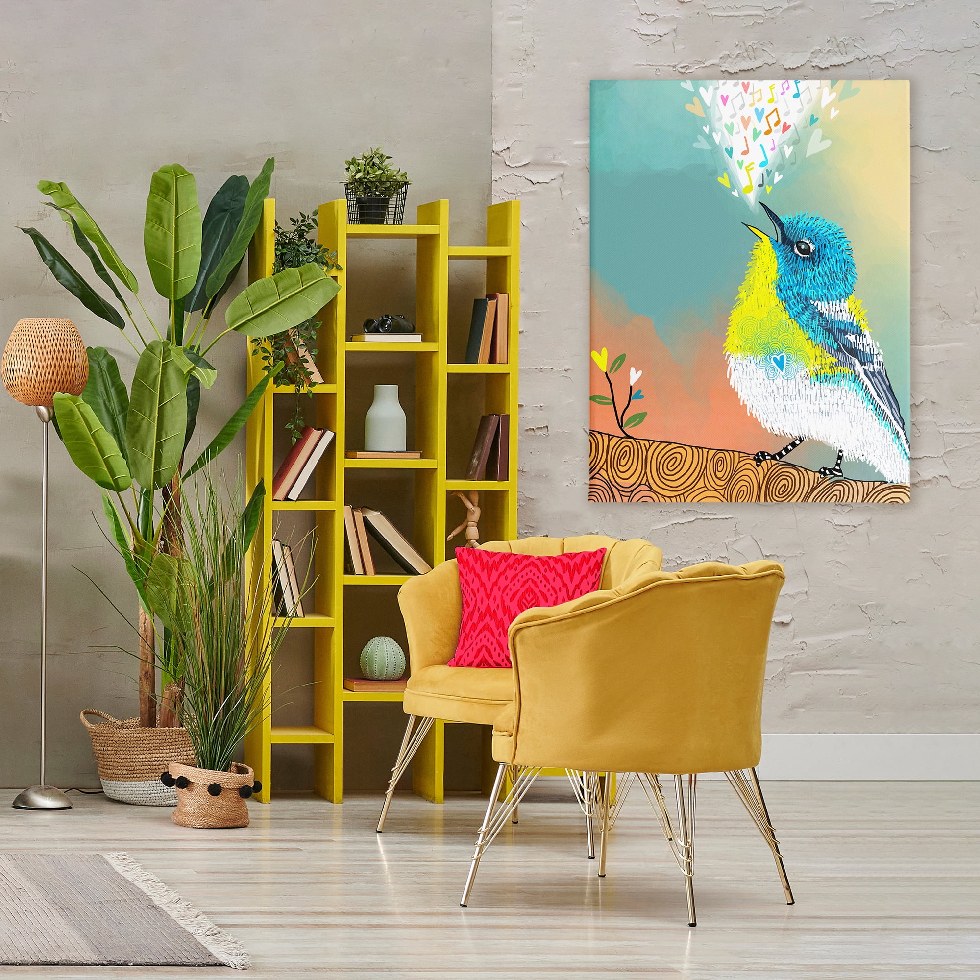 Stupell Industries Dream Chaser Songbird Canvas Wall Art, design by Suzanne Millius