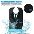 thumbnail image 3 of Adult Bibs, Bibs for Men Eating Washable, Reusable Adult Clothing Protectors with Crumb Catcher, 3 of 8