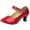 Red, variant on NaWent Mid-High Heels Glitter Dance Shoes Women Ballroom Latin Tango Dance Shoes Red 6(37)