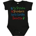 thumbnail image 3 of Inktastic North Carolina Grandma Loves Me Boys or Girls Baby Bodysuit, 3 of 5