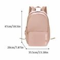 thumbnail image 3 of Hvmvliv Foldable Hiking Backpack 2-Layer Backpack Large Capacity Lightweight Knapsack Middle Teen Travel Backpacks Pink, 3 of 6