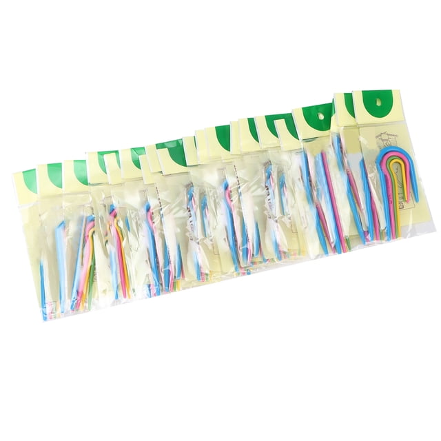 80 Uds. Agujas de tejer con Cable en U, 4 tamaños, gancho de ganchillo curvo suave y duradero para tejer sombreros, suéteres, bufandas