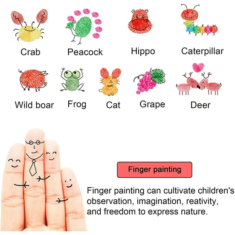 Ink Pad, 20 Colors Washable Finger Craft Ink Pad for Kids Stamping,  1.57X1.57