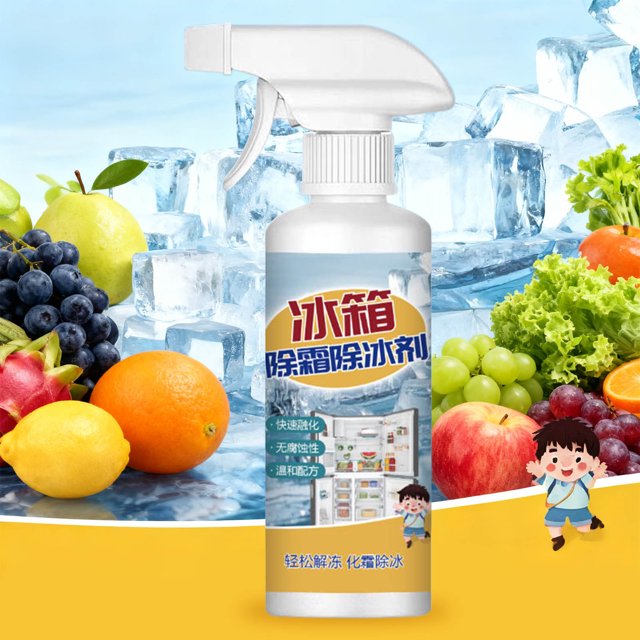 SSZMDLB under $5 2Pcs Refrigerator Defroster, Refrigerator Defroster Spray, High-Efficiency Frost and Ice Remover for Freezer, Fast Acting Long-Lasting Protection