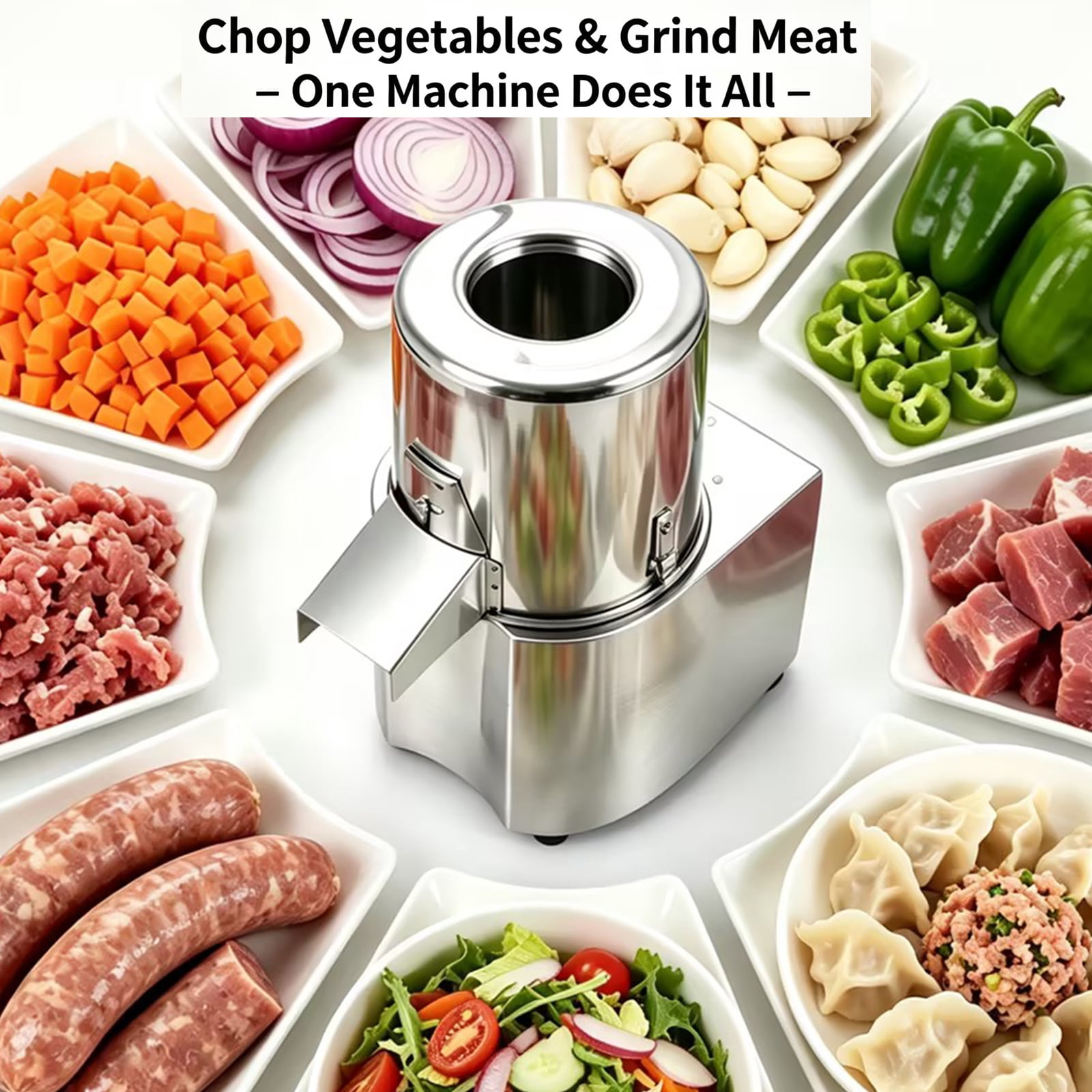 SHILINTONG Commercial Food Processors, Silver
