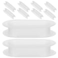 thumbnail image 1 of Raindrops 10Pcs Plastic Shipping Handle For Cardboard Transportation White Pack, 1 of 8