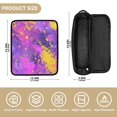 thumbnail image 6 of Hair Tools Storage with Heat Resistant Mat- Purple Printed Curling Iron Travel Bag/Flat Iron Case for Women, 6 of 8