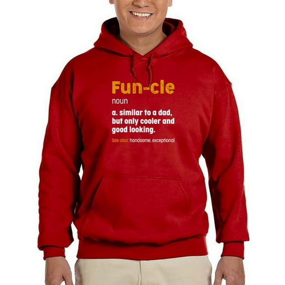 Fun-Cle, Cooler Than A Dad Hoodie Men -GoatDeals Designs, Male 3X-Large