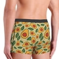 thumbnail image 3 of Goofa Leaves Avocado Printed Men's Boxer Briefs Underwear, Moisture-Wicking Underwear, Trunk,Soft and Breathable Cotton Underwear-X-Large, 3 of 9