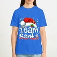 thumbnail image 5 of Christmas Tee Team Santa Claus Christmas Family Matching Pajama Funny Xmas T-Shirt, OdeJous Blue XXX-Large, 5 of 5