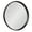 Black, variant on Kate and Laurel Travis Round Wood Wall Mirror, 21.6" Diameter, Navy Blue, Modern Wall Décor Accent