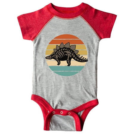 

Inktastic Dinosaur Stegosaurus Bones Vintage Gift Baby Boy or Baby Girl Bodysuit