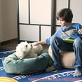 thumbnail image 3 of Majestic Pet Villa Velvet Bagel Pet Bed for Dogs, Calming Dog Bed Washable, Medium, Marine, 3 of 5