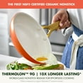thumbnail image 3 of GreenPan 8" Reserve Pro Ceramic Nonstick Fry Pan, Hard Anodized, Oven Safe, Dishwasher Safe, Harvest, 3 of 8