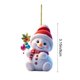 thumbnail image 3 of Adornos navideños acrílicos 2D | Decoración colgante colorida para árbol, coche y hogar | Decoraciones y regalos festivos, 3 of 5