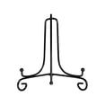 thumbnail image 2 of Cateissary Soporte para fotos, estructura Triangular, placa de caballete de galvanoplastia, mano de obra exquisita, obras de arte de mesa, negro, 2 of 6