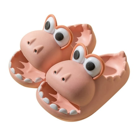 

Cathalem 3 Slippers Toddler Kids Boys Girls Cartoon Cute Beach Water Non-Slip Slippers Shoes 2-10Y Toddler Christmas Slippers Shoes Pink 3