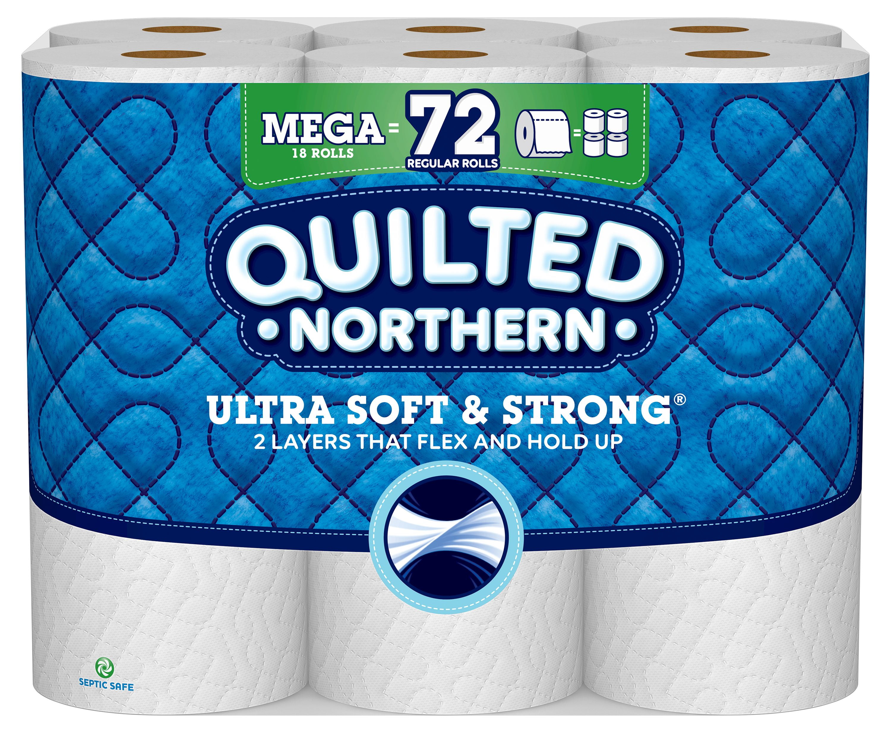 Quilted Northern Ultra Soft & Strong Bathroom Tissue, Unscented, Mega Roll,  2-Ply, Toilet Paper
