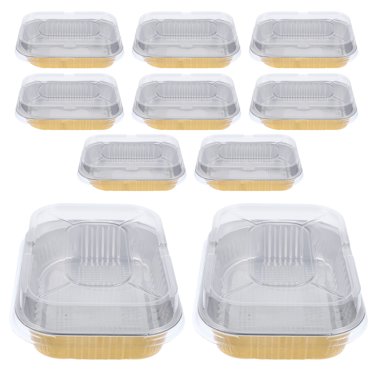 VEZEE 9x13 Half Size Aluminum Disposable Pans - Serve Various