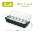 thumbnail image 4 of True Garnish Caddy, Plastic Bar Caddy with Lid for Cocktail Drink Garnishes, 4 of 7