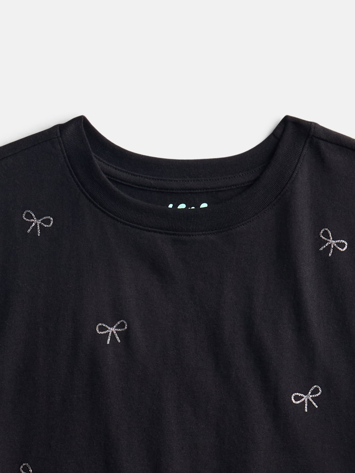 Wonder Nation Girls' Graphic Print Tee with Short Sleeves, Sizes 4-18 & Plus