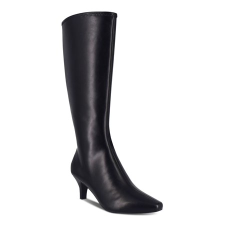 UPC 724074092616 product image for IMPO Womens Black Comfort Namora Square Toe Kitten Heel Zip-Up Heeled Boots 6.5  | upcitemdb.com