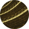 thumbnail image 1 of Ahgly Company Machine Washable Indoor Round Transitional Midnight Gray Area Rugs, 7' Round, 1 of 7