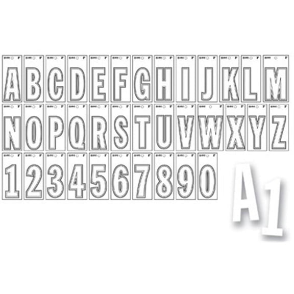 Number,'2' 3" White Die Cut by HILLMAN FASTENER