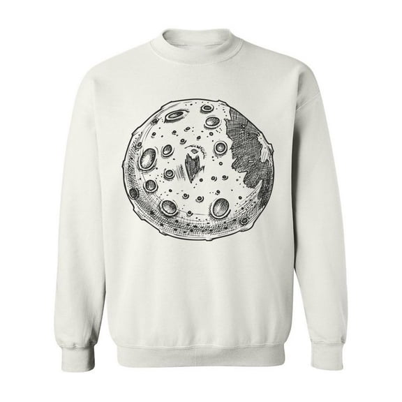 Monochrome Moon Sweatshirt Men -Image by Shutterstock, Male Large