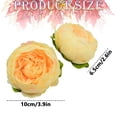 thumbnail image 3 of 2 Pcs Peonies Artificial Flowers Heads 4'' Silk Peony Fake Flower Heads Floral Arrangements Decor for Farmhouse Home Decor Boho Wedding Table Centerpieces Crafts Coffee Peony Artificial Flower Buds, 3 of 8