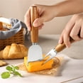 thumbnail image 4 of Spreader Knife,Spreader Knife Set for Cheese Butter,Stainless Steel Fork with Wooden Handles,for Party Wedding Christmas Charcuterie Board Accessories,Serving Tongs Spoons Forks Set(B), 4 of 7