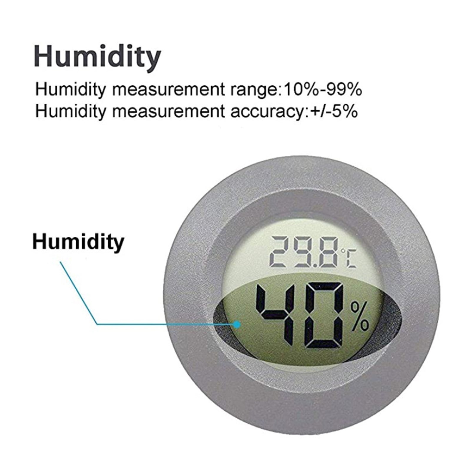Mini Hygrometer Thermometer Fahrenheit or Digital LCD Monitor Indoor Room Humidity Temperature Gauge ,Simple Operation