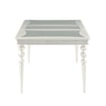 thumbnail image 4 of Sparkling Rectangular Dining Table with Rhinestone Inlay, Silver and Clear, 4 of 7