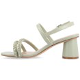 thumbnail image 3 of Journee Womens Lornnah Beaded Strap Heeled Dress Sandals, 3 of 10