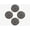 Stones Bronze, variant on A1 Home Collections Multi Functional-Garden Stepping Stone Mat Round, Natural Rubber Heavy-Duty Beautiful Hand Finished Design 12"X12" Set of 4, Bumble Bee Black