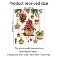 thumbnail image 2 of RKSTN Fall Decorations for Home Christmas Tree Bell Snowflake Hand-Painted Christmas Wall Sticker Living Room Decoration Wall Paste Self-Adhesive Wall Decorations, 2 of 8
